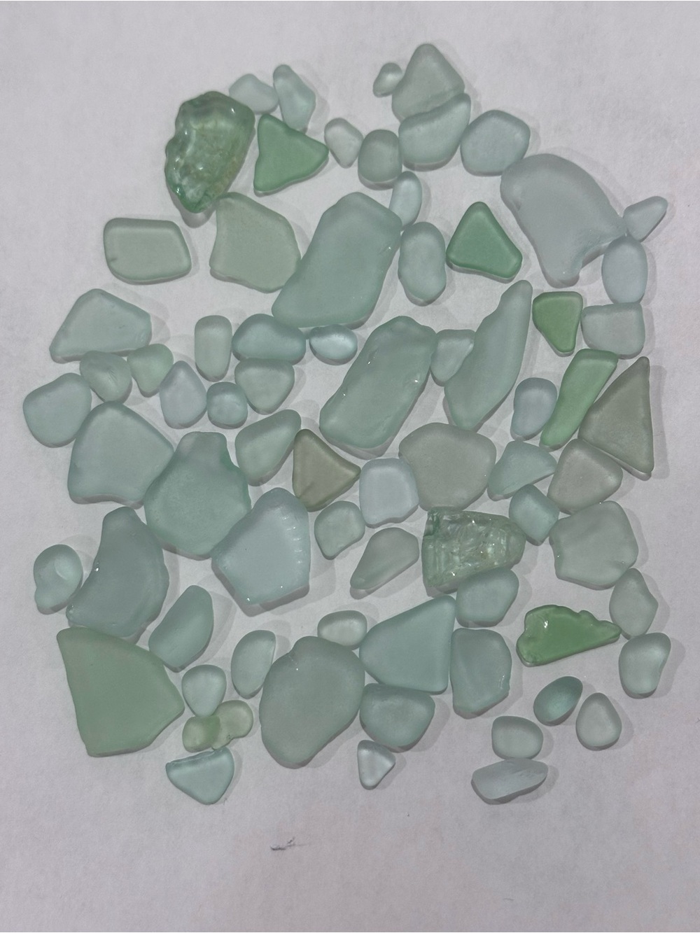 Authentic Green and blue Seaglass in Glass Vials - Picture 10 of 12